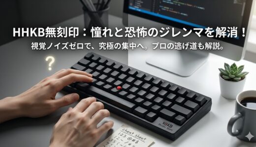 HHKB Studioの無刻印モデルは後悔する？ブラインドタッチ習得のリアル