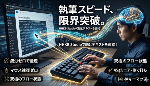 ブロガー・ライター必見！HHKB Studioが執筆スピードを劇的に上げる理由