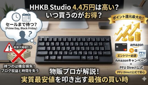 HHKB StudioをAmazonで一番安く買うタイミングとポイント還元戦略
