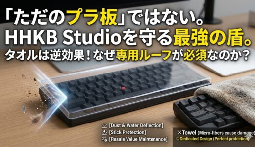 キーボードルーフはいらない？HHKB Studioをホコリから守る必須アイテム